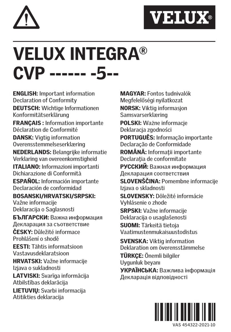 Velux Integra CVP-5 Series manual