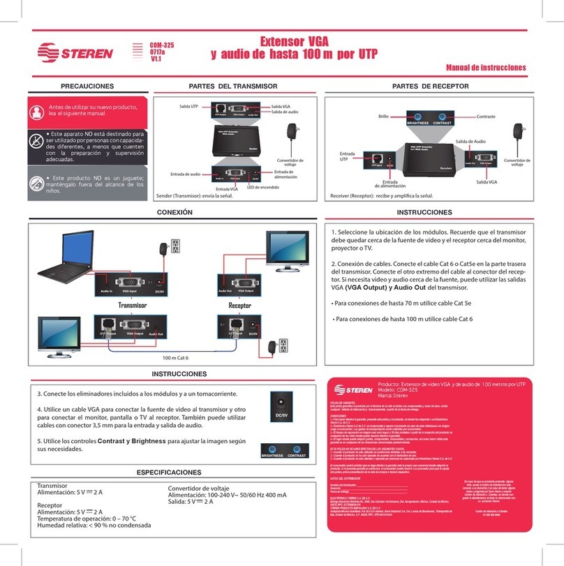 Steren COM-325 instruction manual
