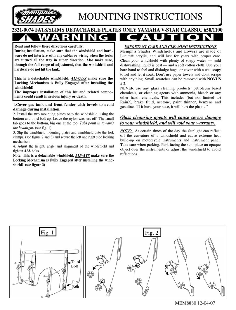 Memphis Shades 2321-0074 Mounting instructions