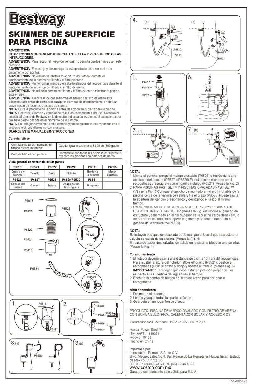 Bestway P6818 User manual