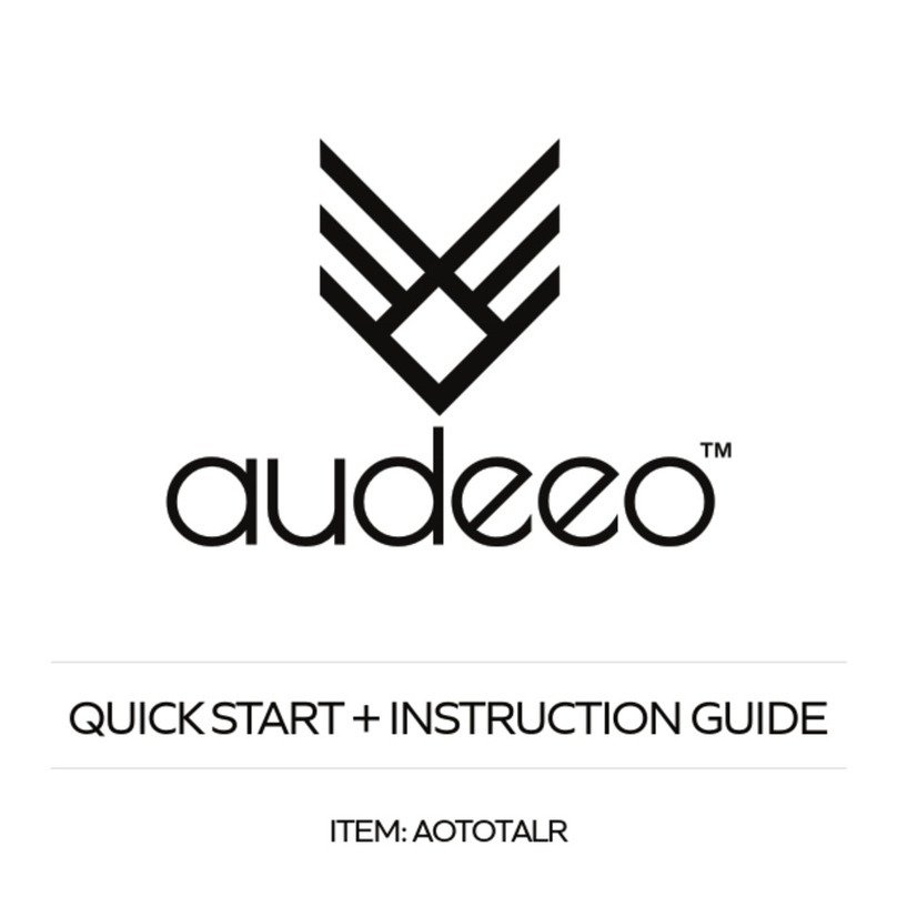 audeeo TOTALLY RAD AOTOTALR QUICK START INSTRUCTION GUIDE