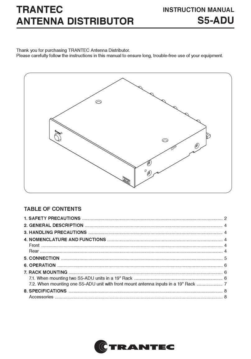 Trantec S5-ADU instruction manual
