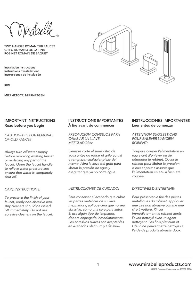 Mirabelle MIRRI4RTGCP User manual