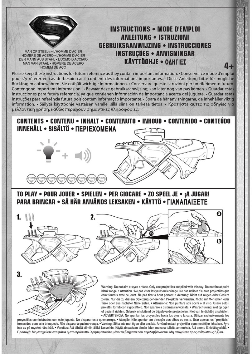 Mattel MAN OF STEEL instructions