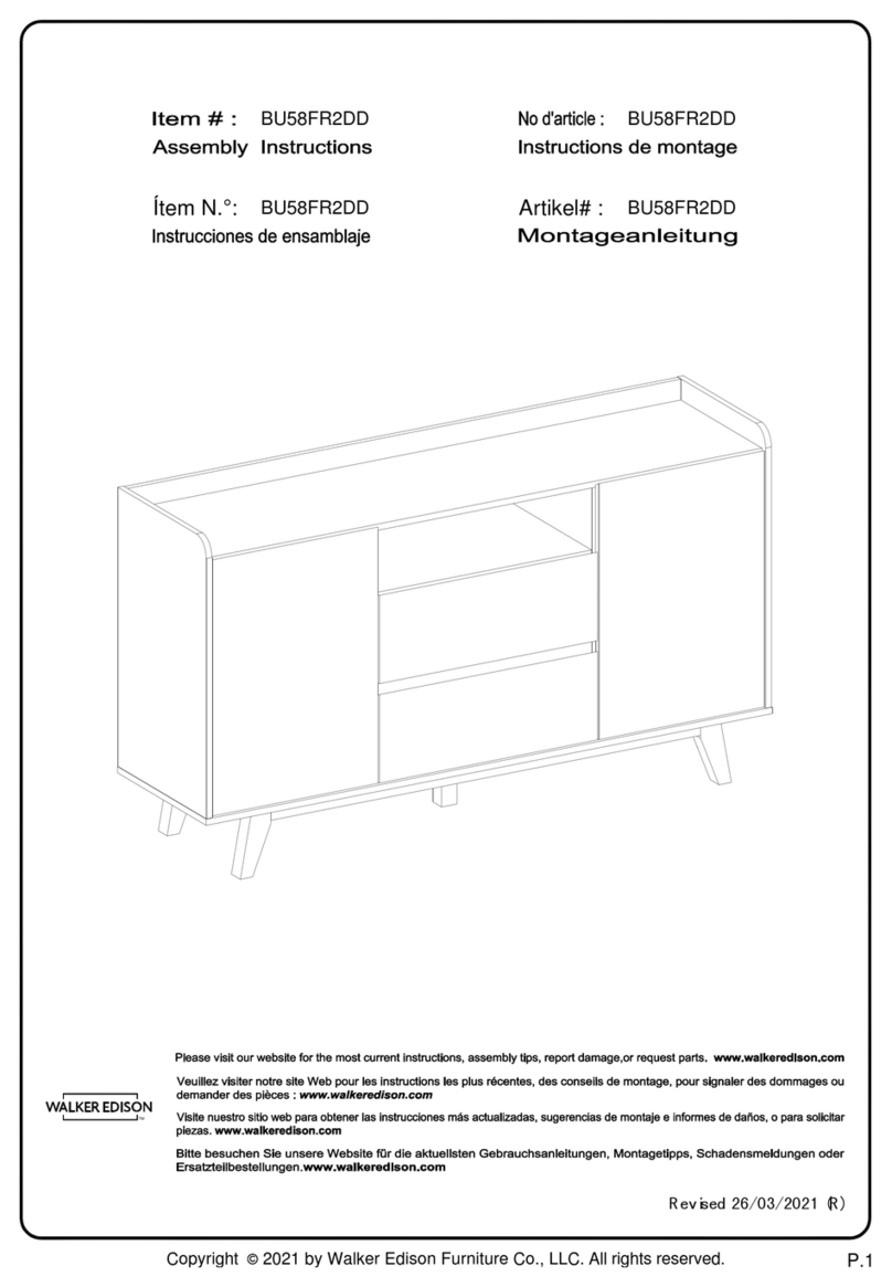 Walker Edison BU58FR2DD User manual Walker Edison BU58FR2DD User manual
