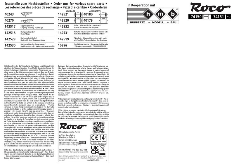 roco 74150 User manual