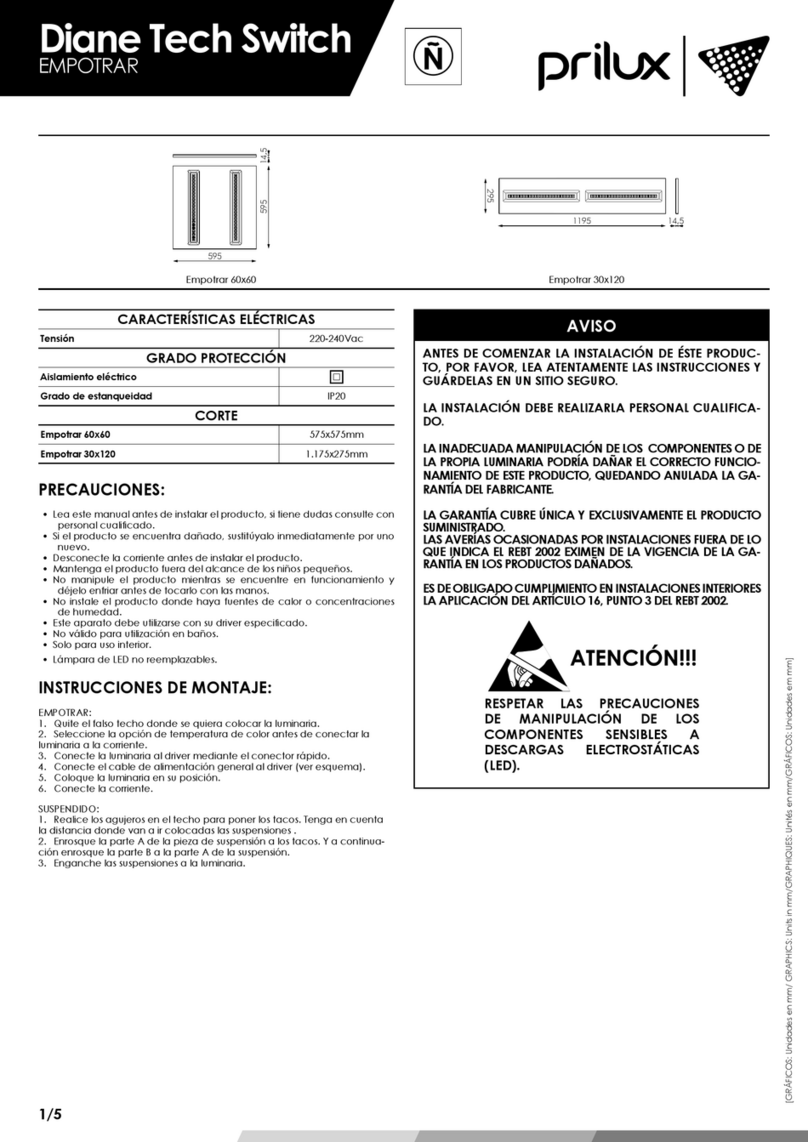Prilux EMPOTRAR manual