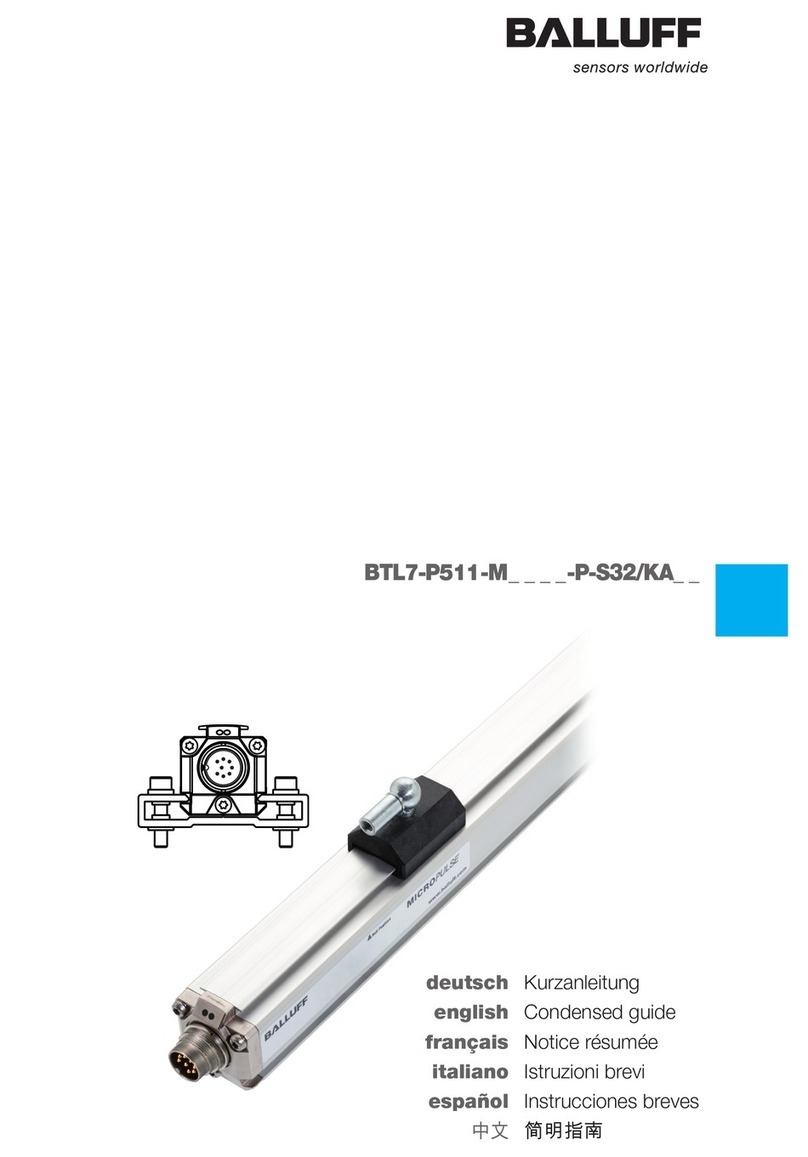 Balluff BTL7-P511-M-P-S32/KA Series User manual Balluff BTL7-P511-M-P-S32/KA Series User manual