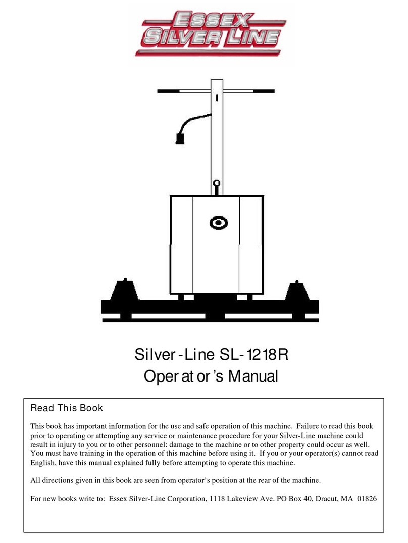 Essex Electronics Silver-Line SL-1218R Operator's manual