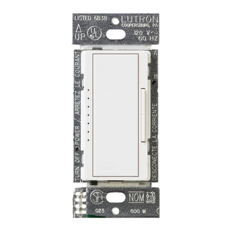 Lutron Electronics CTCL-153PDH-WH owner's manual Lutron Electronics CTCL-153PDH-WH owner's manual