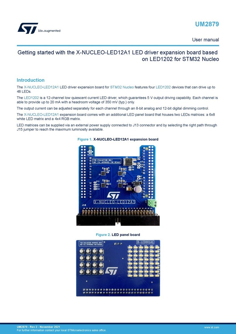 ST X-NUCLEO-LED12A1 User manual
