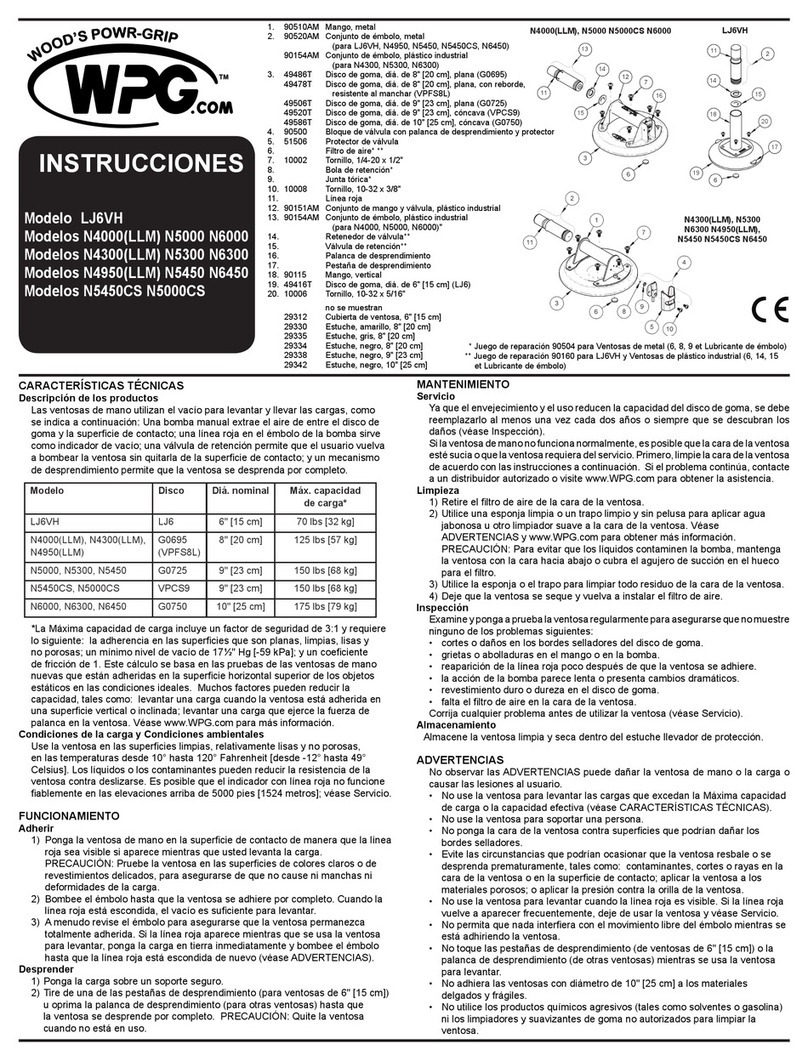 WPG LJ6VH User manual