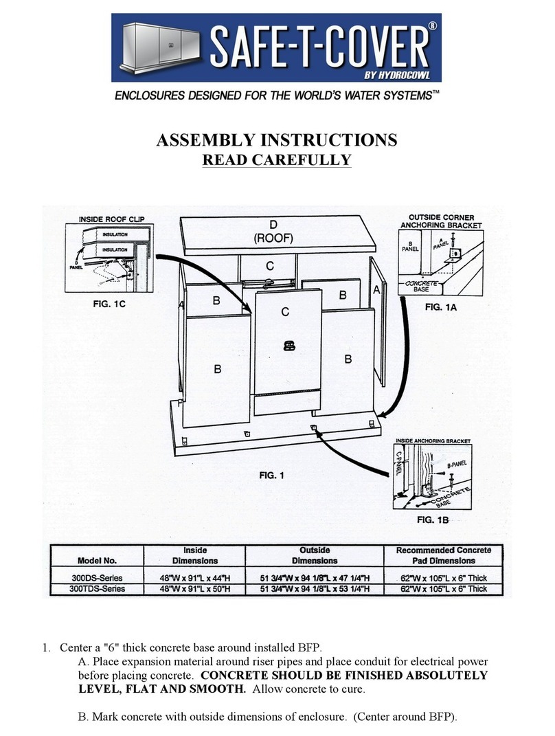 HYDROCOWL Safe-t-Cover 300DS Series Assembly instructions