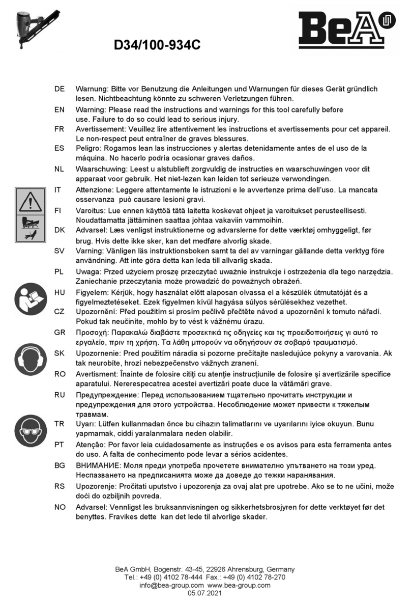 BEA D34/100-934C User manual
