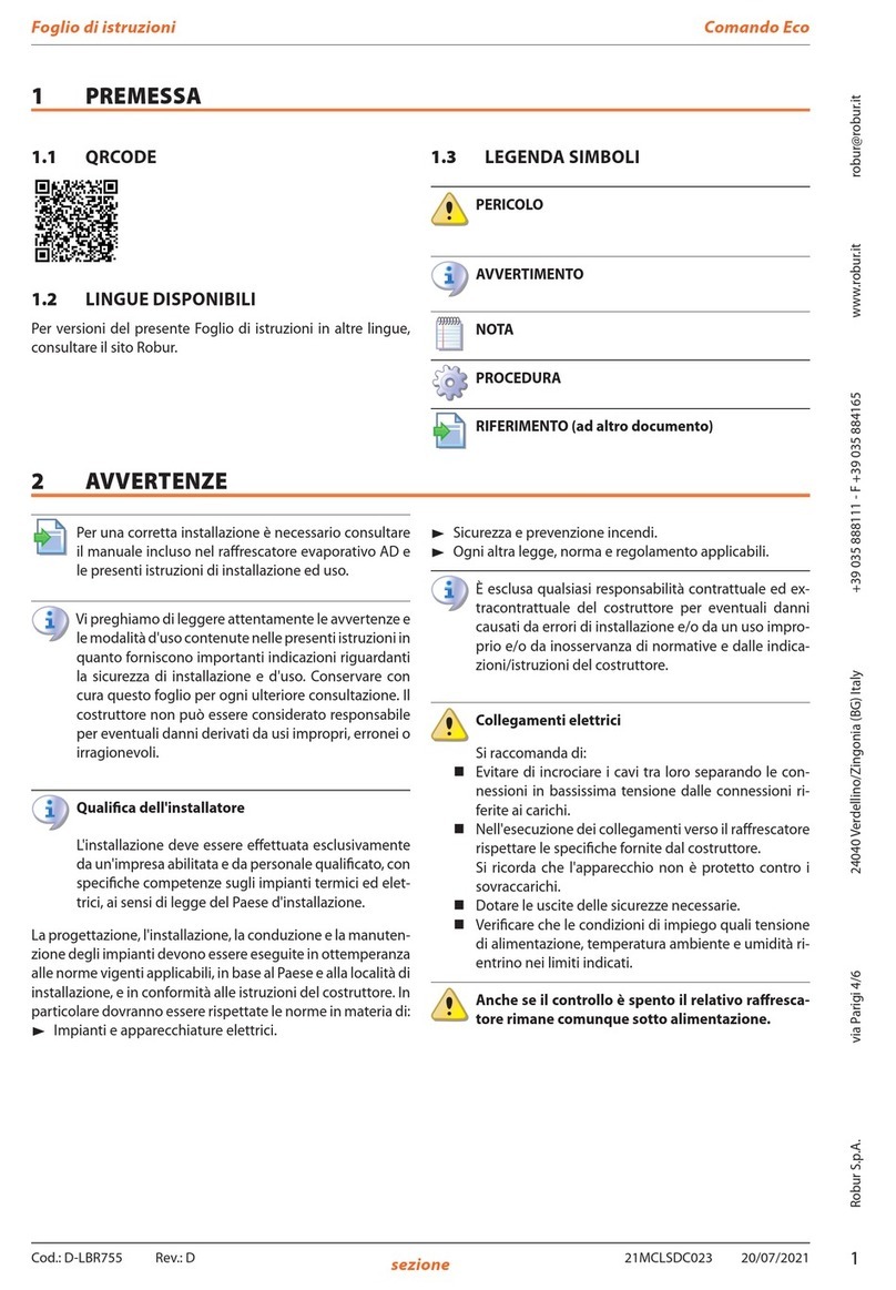 Robur AD 14 instruction sheet