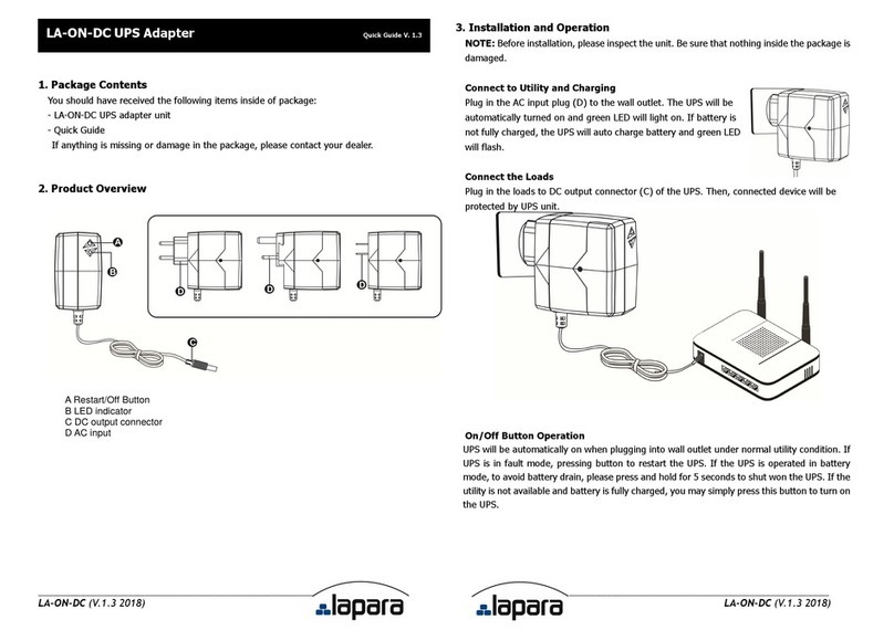 lapara LA-ON-DC User manual lapara LA-ON-DC User manual