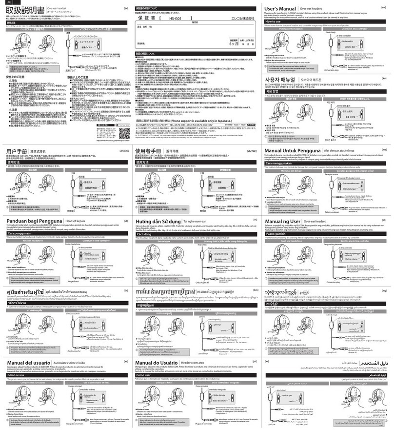 Elecom HS-G01WH User manual