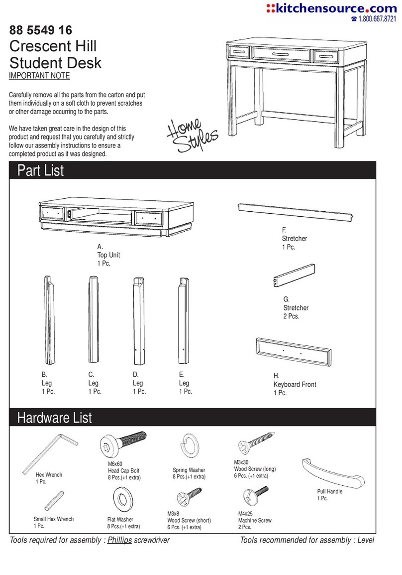 Kitchensource 88 5549 16 quick start guide