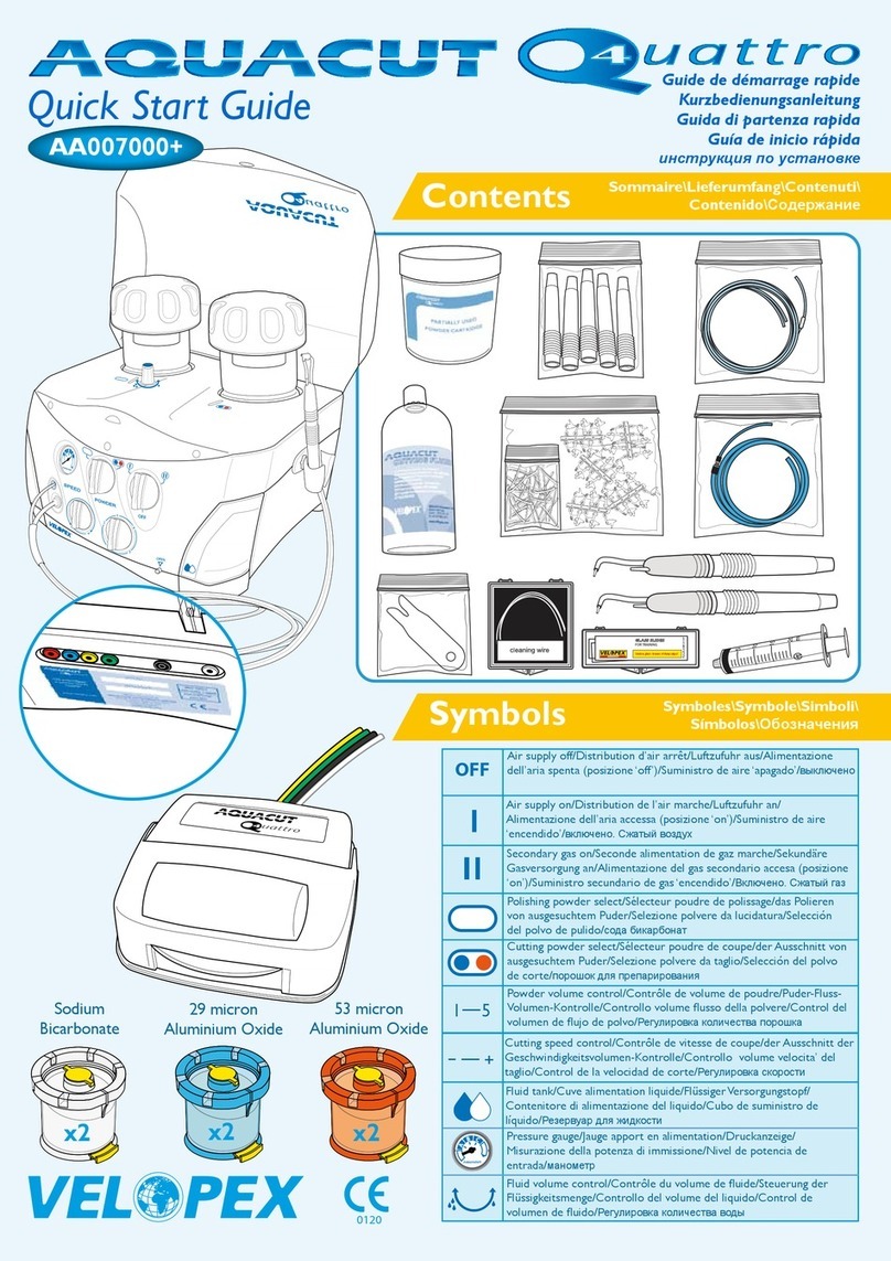 Velopex AQUACUT Q4UATTRO User manual