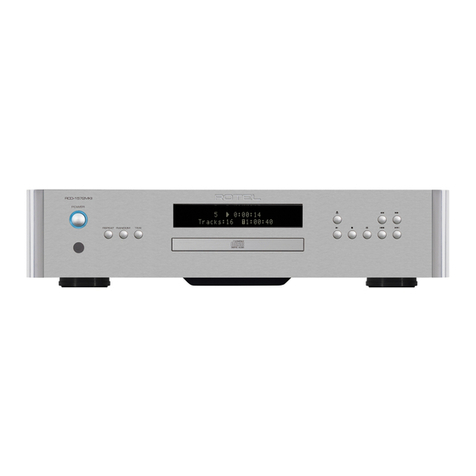 Rotel RCD-1572MKII owner's manual