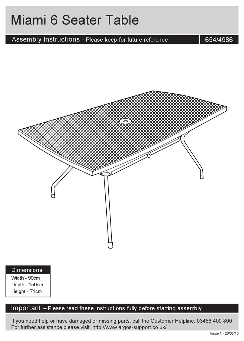 Argos Miami 654/4986 User manual
