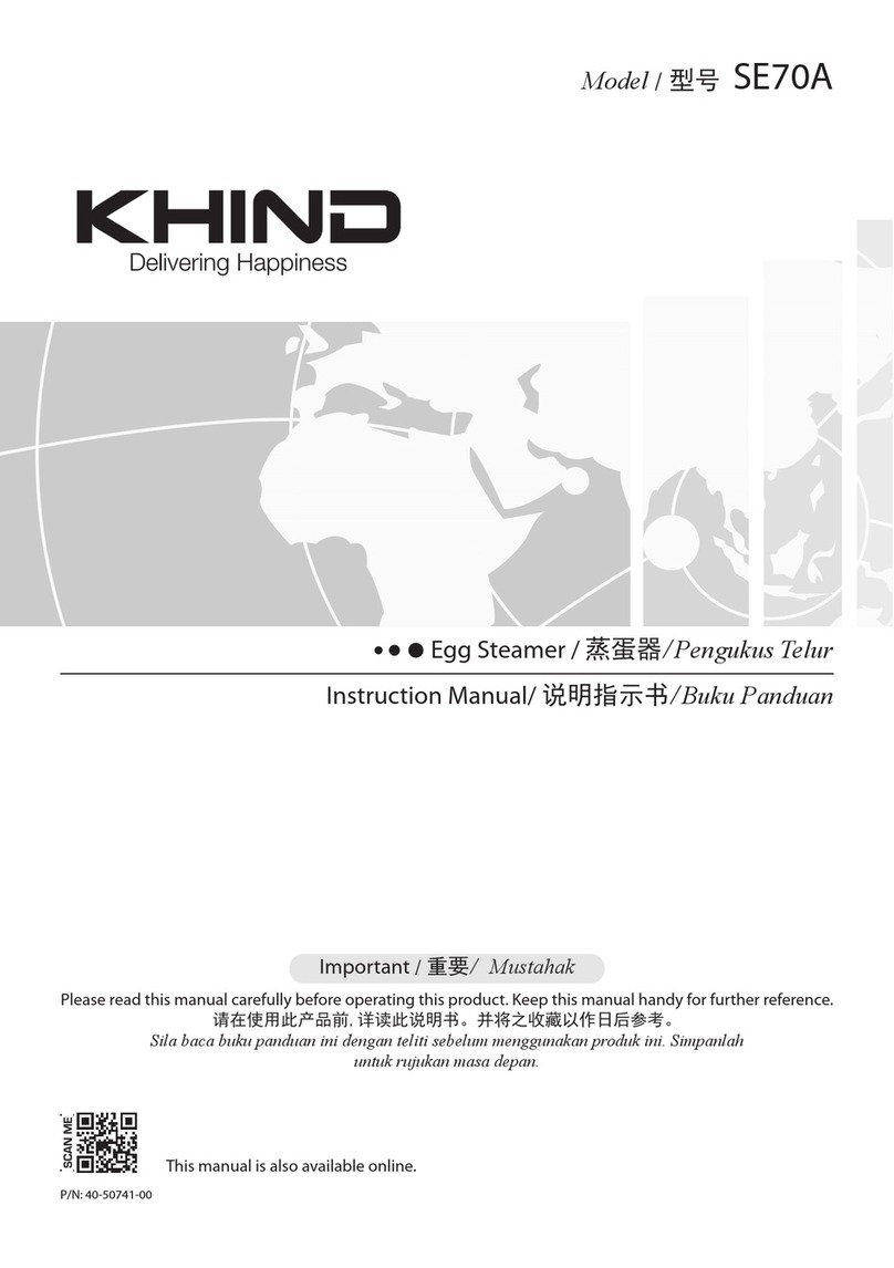 KHIND SE70A User manual
