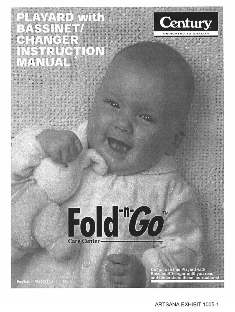 Century Fold-n-GO Care Center instruction manual