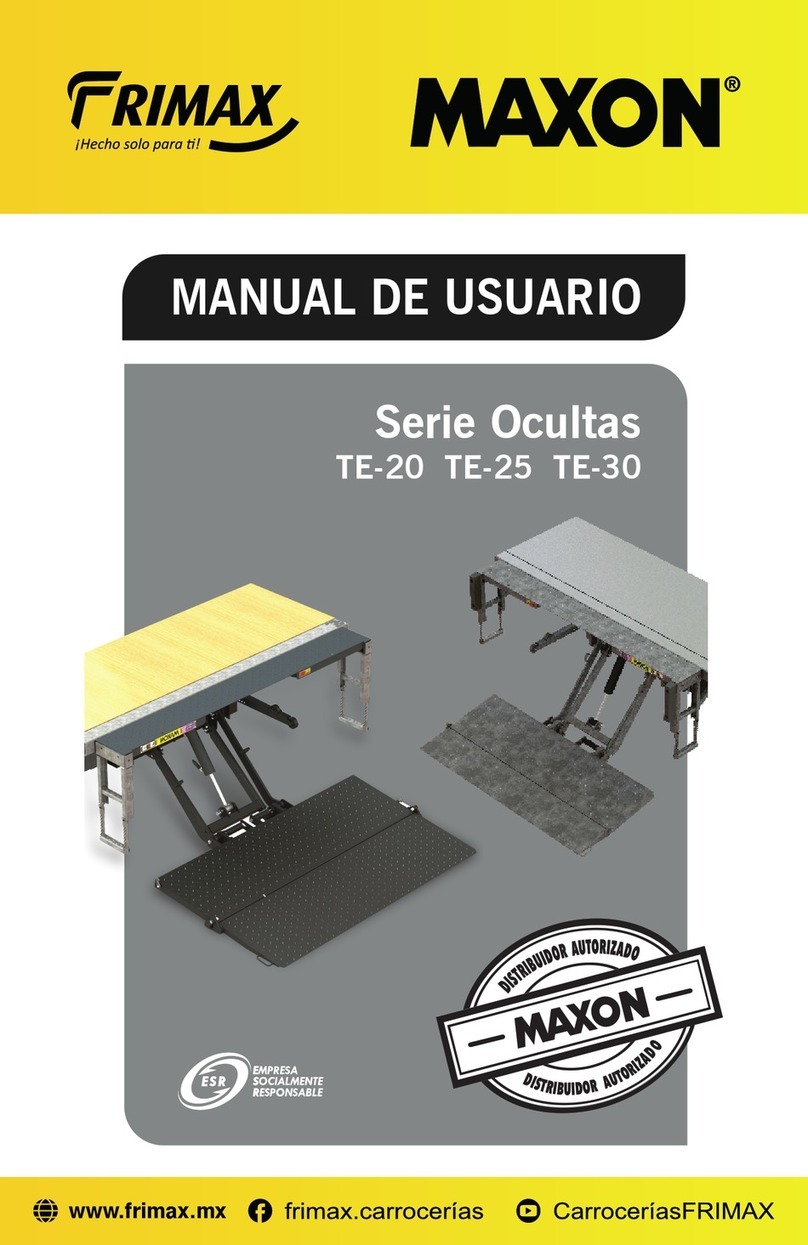 Frimax MAXON Ocultas TE-20 Series Manual de usuario