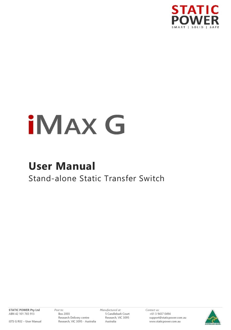 Static Power iMax G user manual