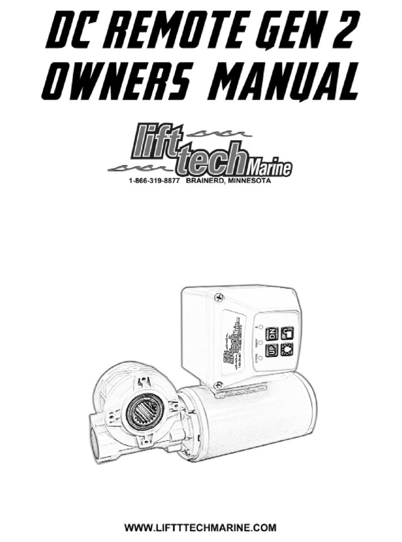 Lift Tech Marine DC REMOTE GEN 2 owner's manual