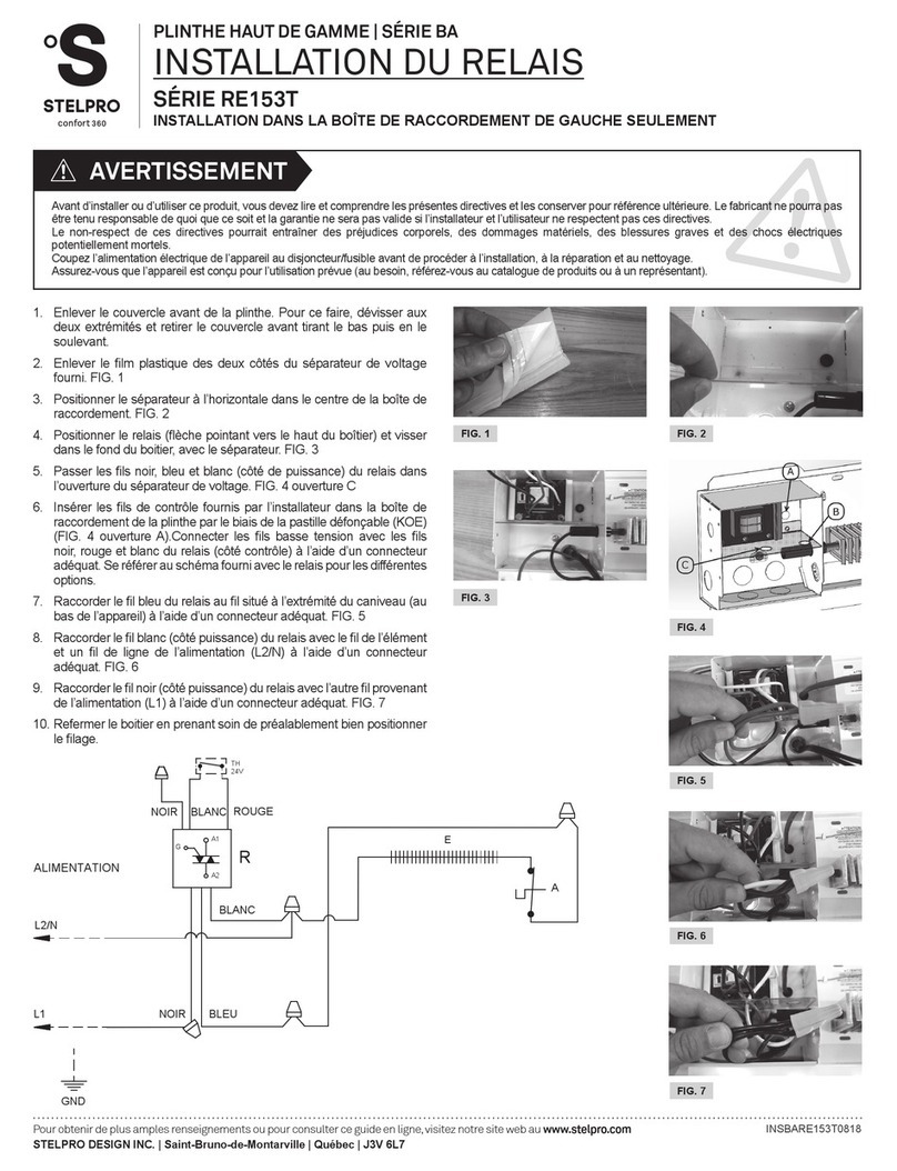 Stelpro BA Series User manual