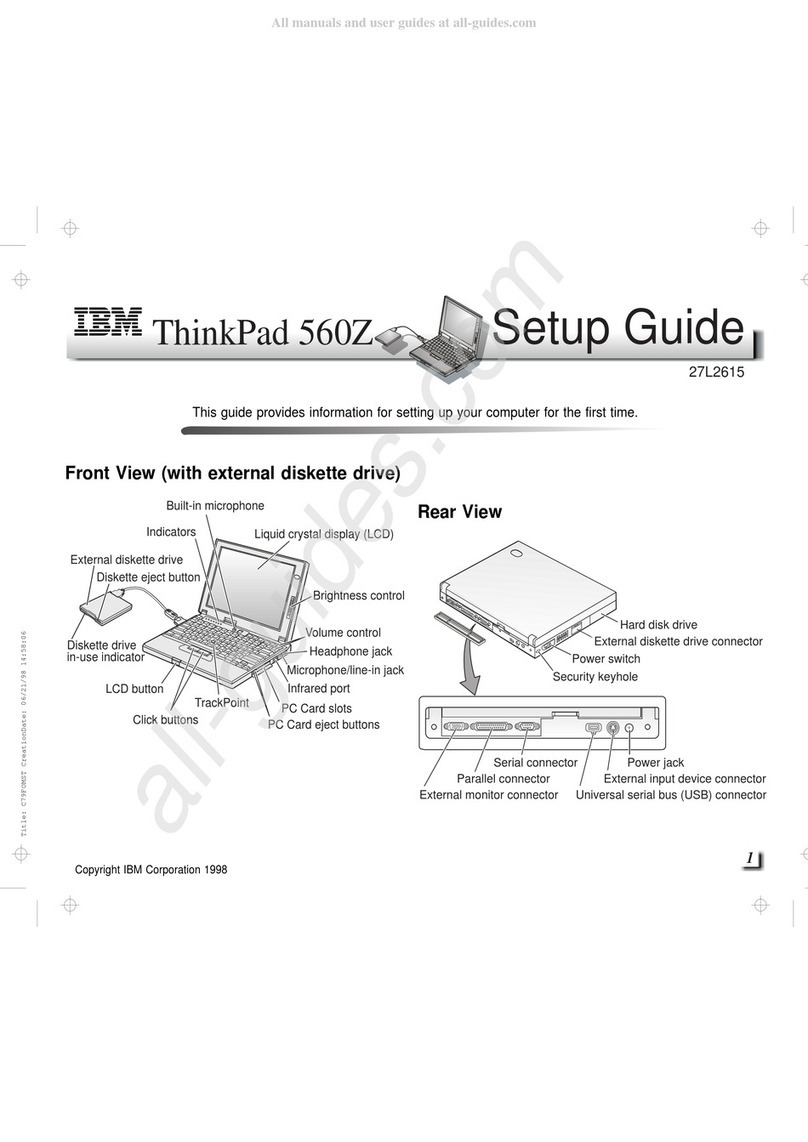 IBM ThinkPad 560Z User manual