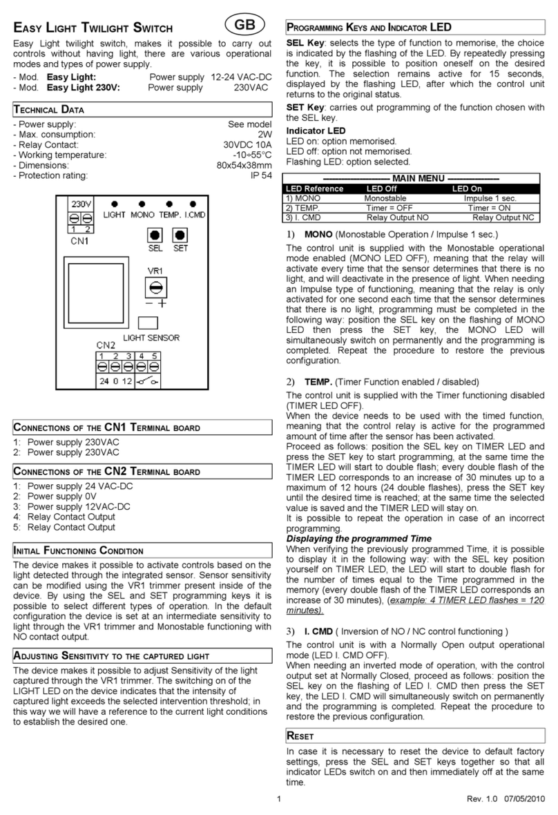 Seav Easy Light manual