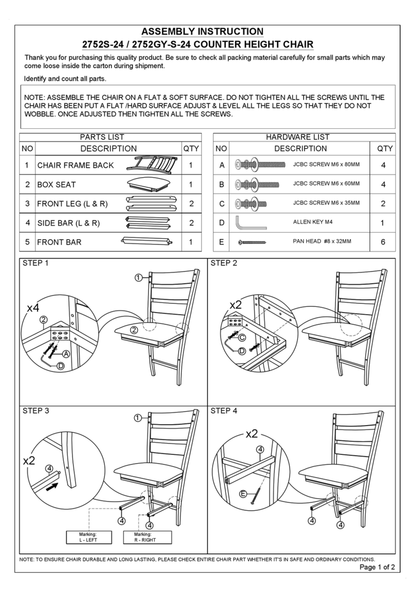 Living Spaces Ashford II User manual