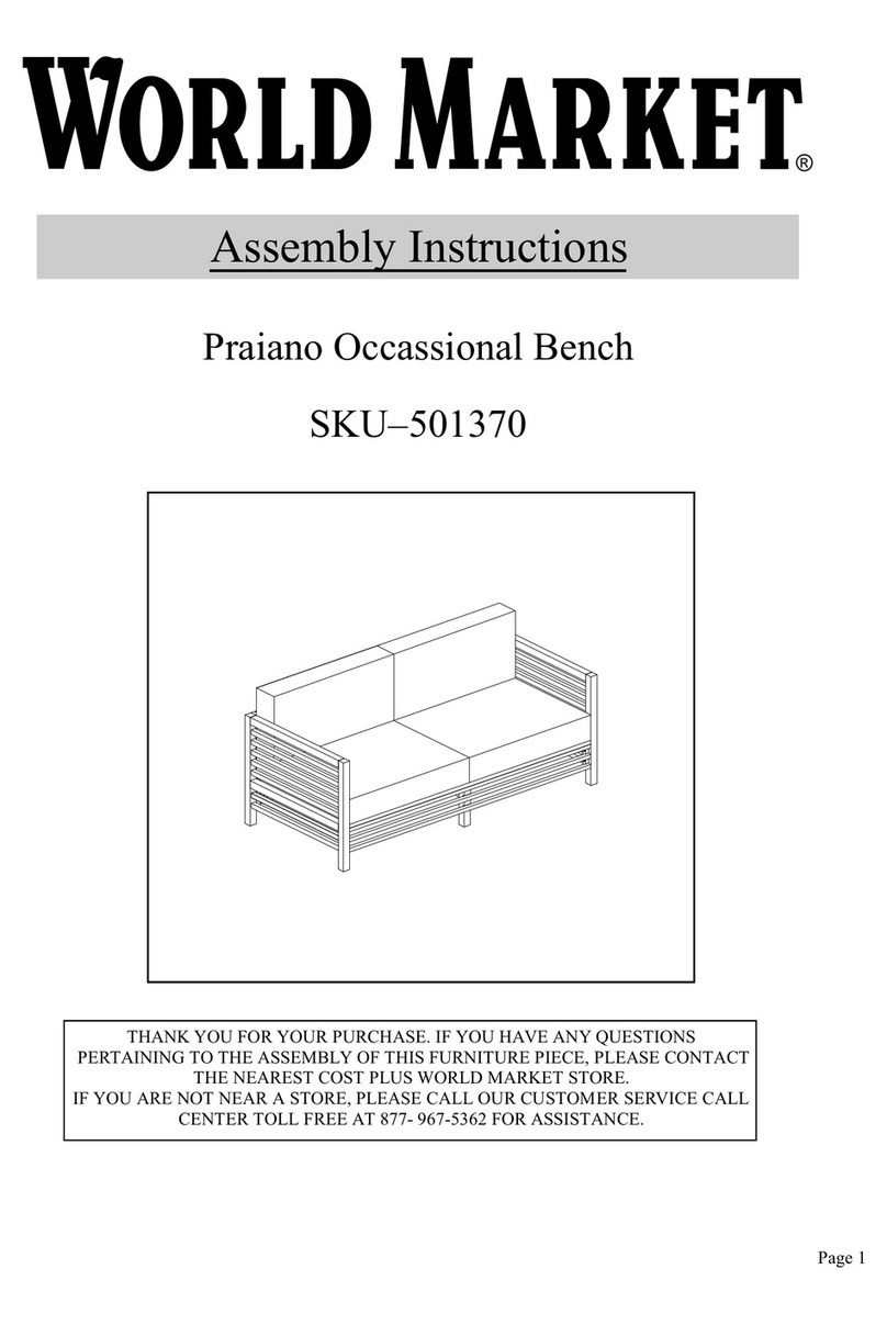 World Market Praiano Occassional 501370 Assembly instructions
