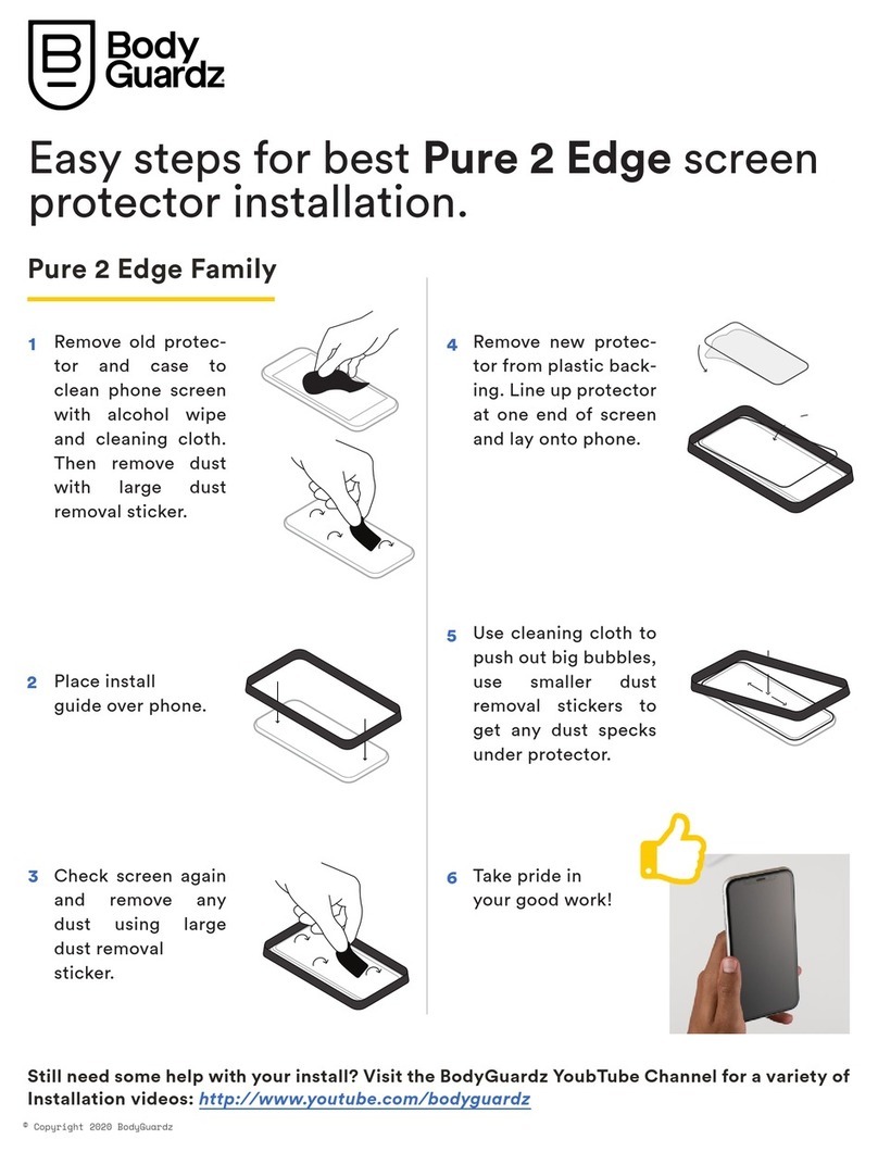 BODYGUARDZ Pure 2 Edge Easy steps