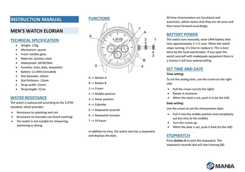 Mania ELORIAN instruction manual