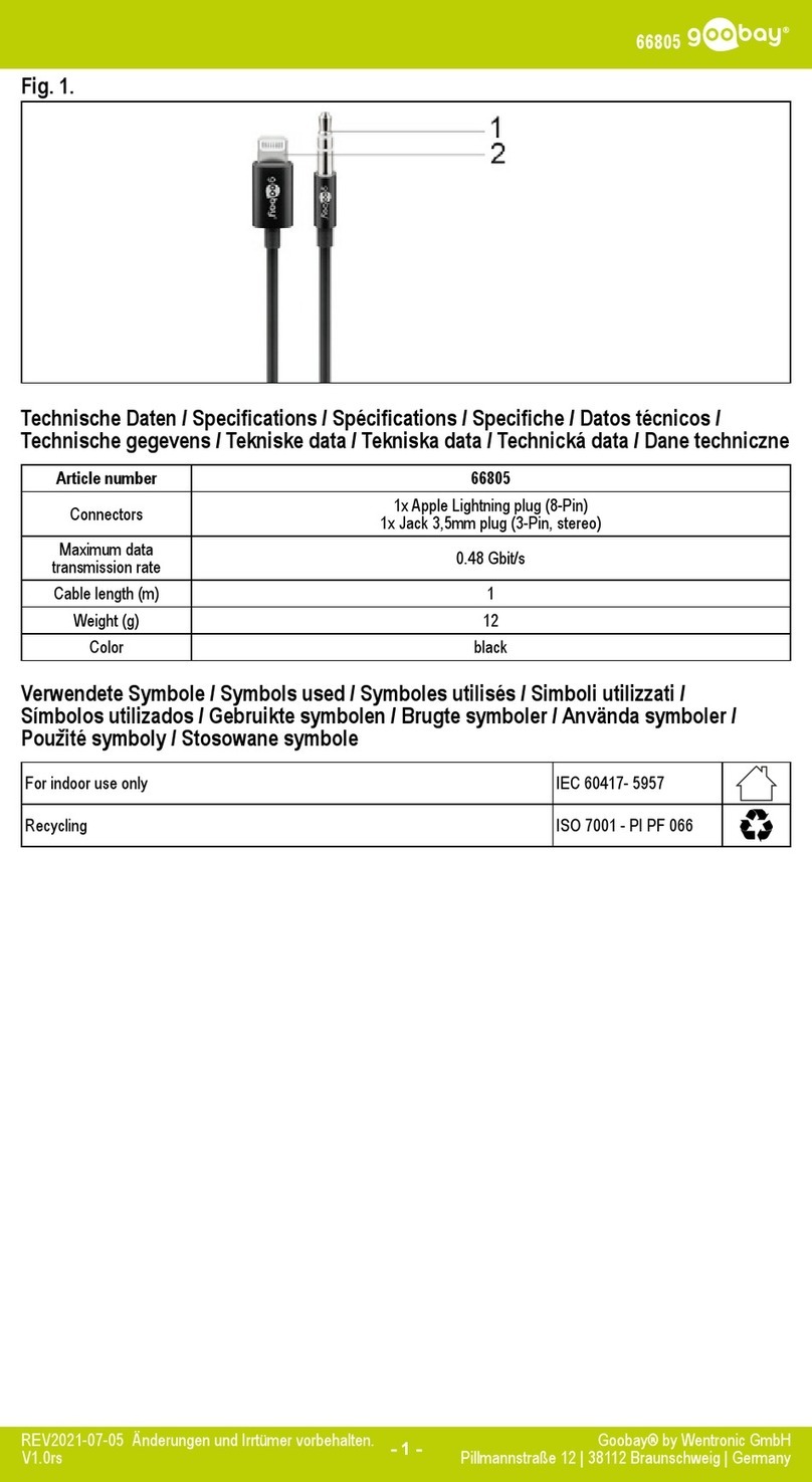 Goobay 66805 User manual