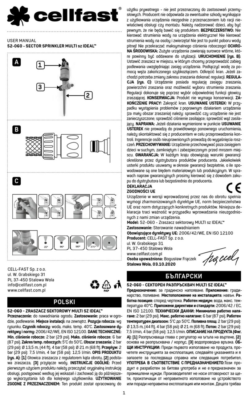 Cellfast MULTI sz IDEAL 52-060 user manual