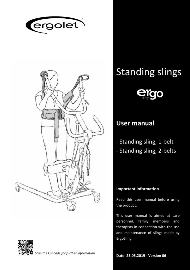 ergolet ErgoSlings Standing sling 1-belt user manual