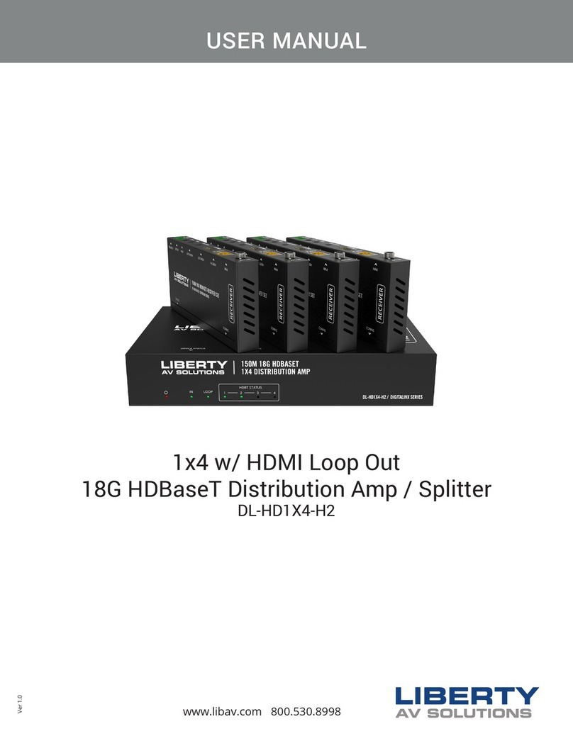 LIBERTY AV SOLUTIONS DL-HD1X4-H2 user manual LIBERTY AV SOLUTIONS DL-HD1X4-H2 user manual