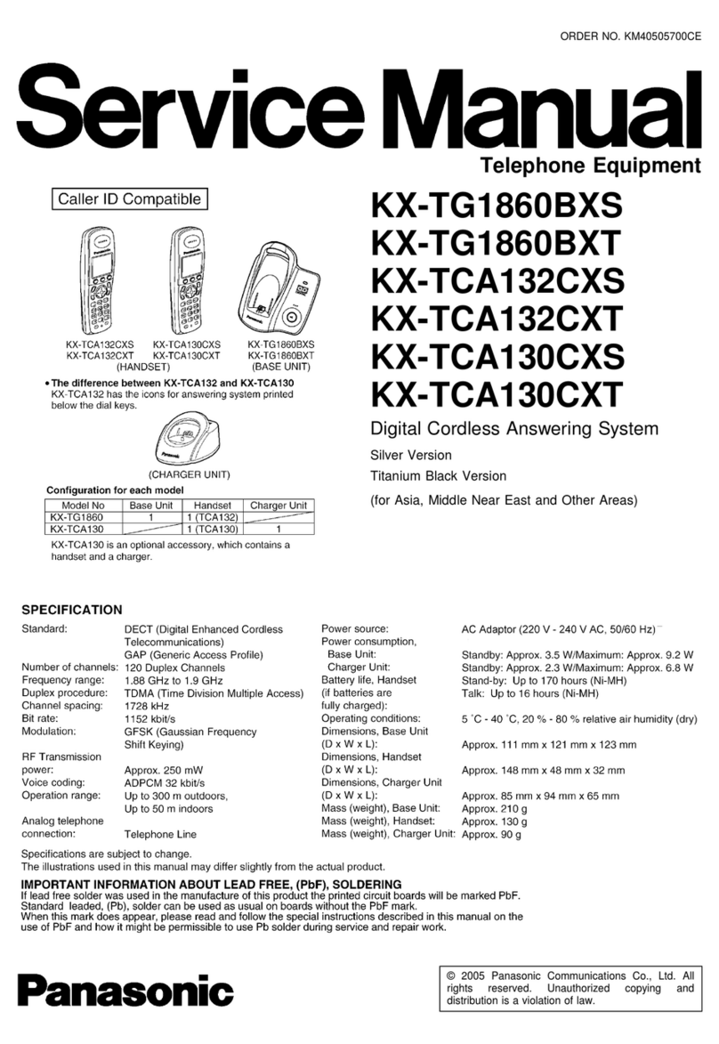 Panasonic KX-TG1860BXS User manual