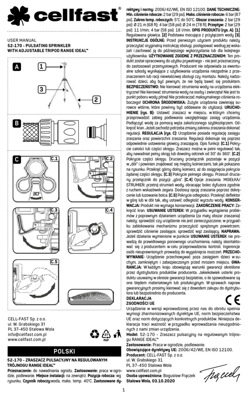 Cellfast RANGE IDEAL 52-170 user manual
