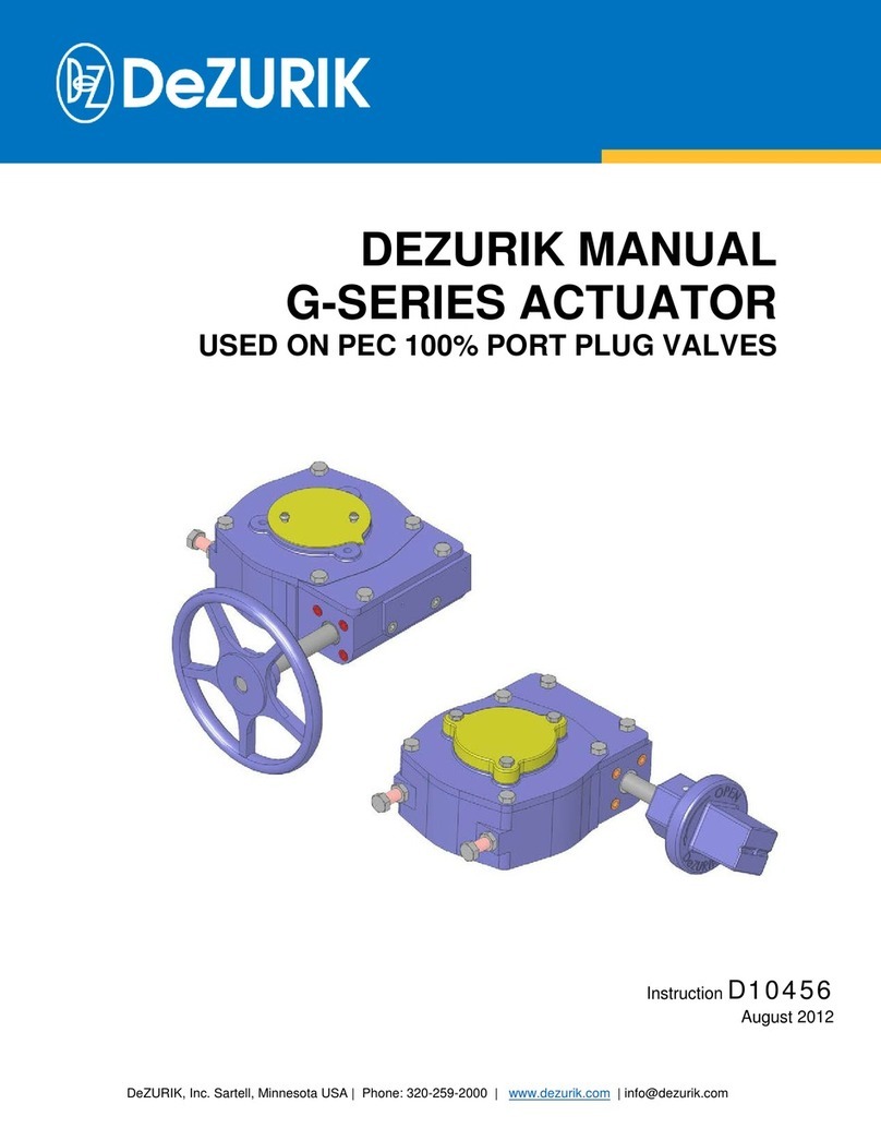 DeZurik G-SERIES manual