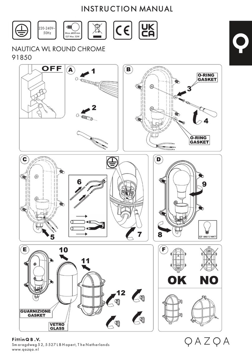 Qazqa NAUTICA WL ROUND CHROME instruction manual
