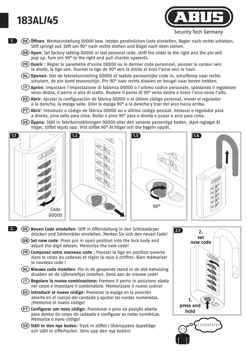 Abus 183AL/45 User manual