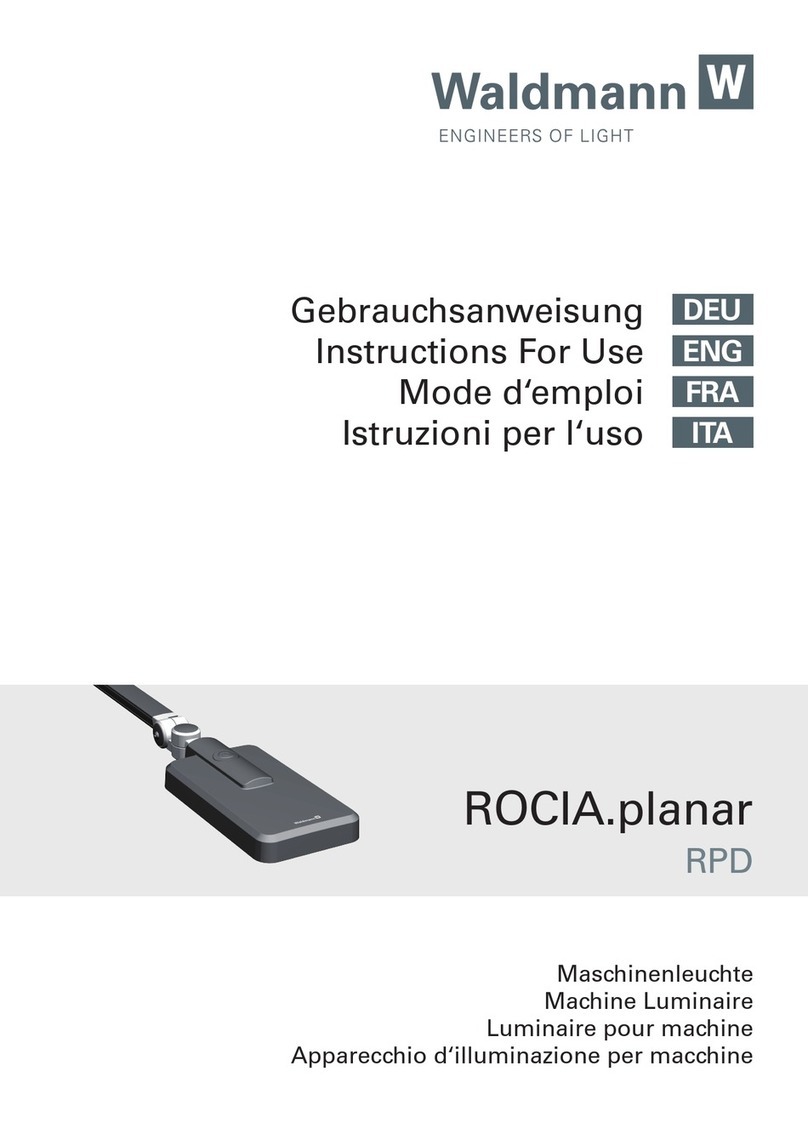 Waldmann ROCIA.planar RPD 1700 Instructions for use