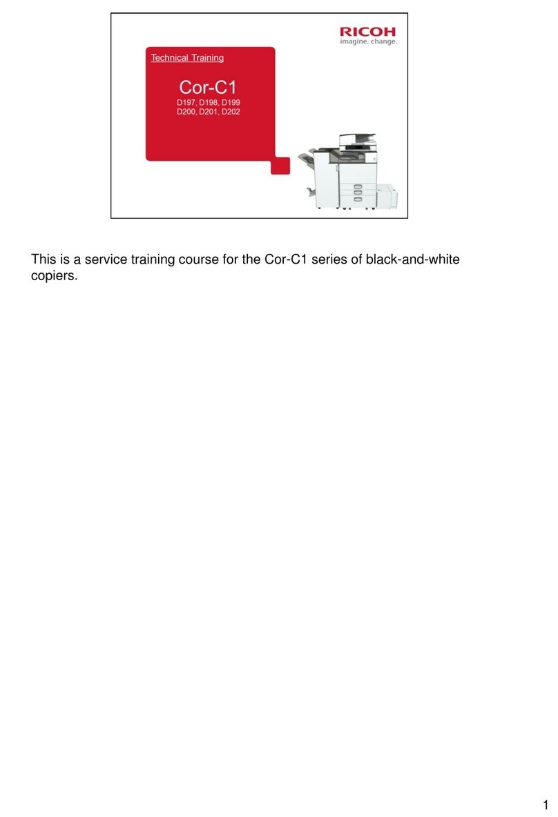Ricoh Cor-C1 Series Installation guide