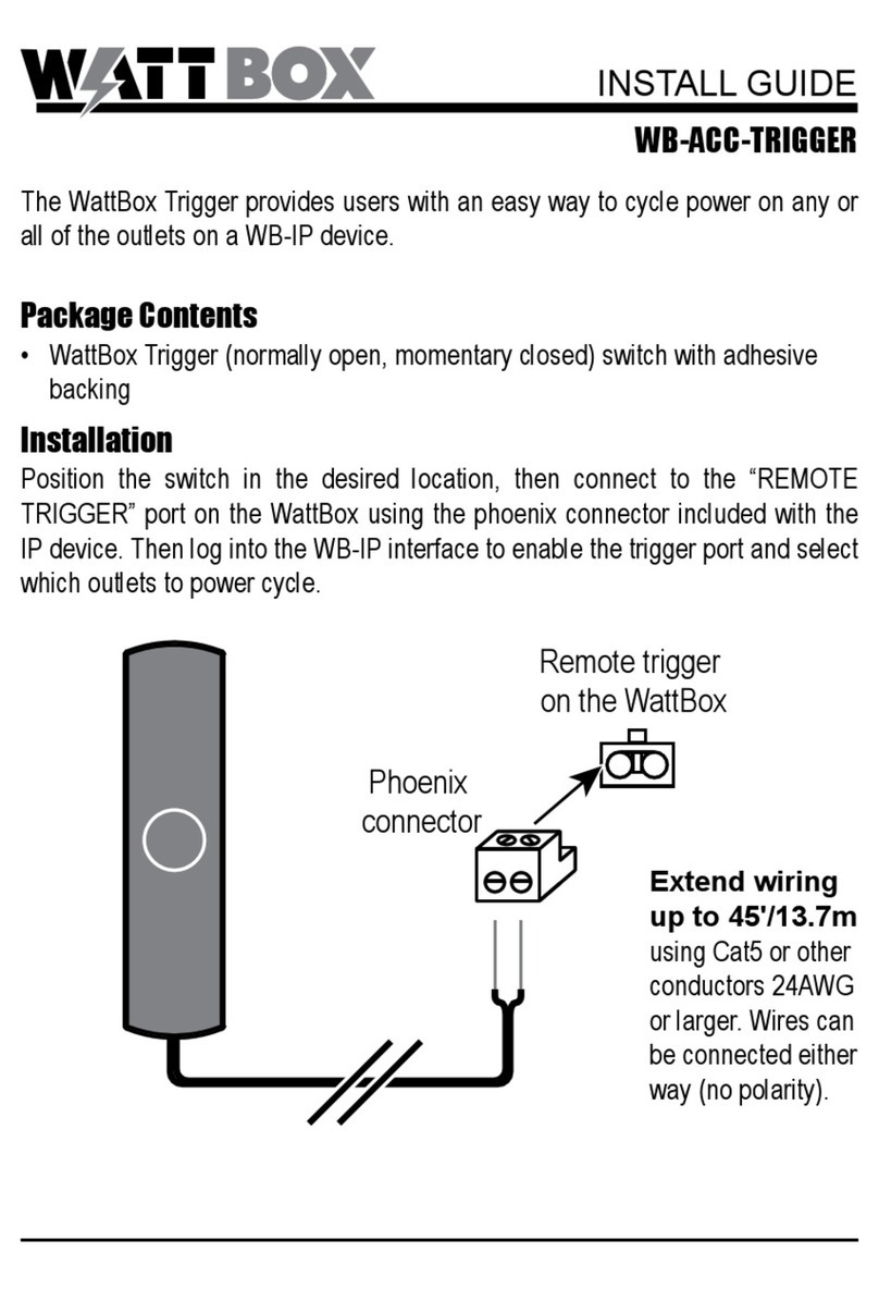 watt box WB-ACC-TRIGGER User manual