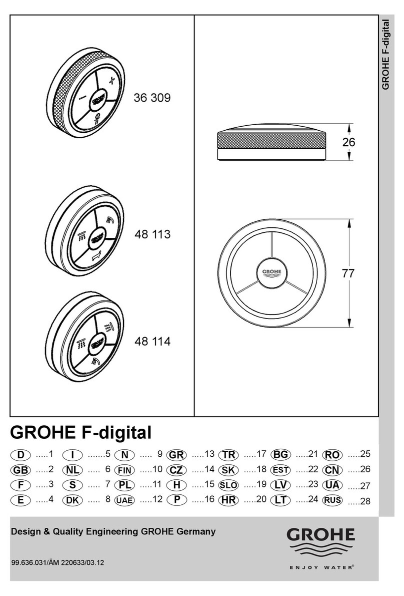 Grohe F-digital 36 309 User manual